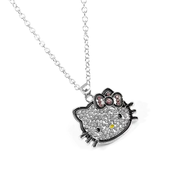 Hello Kitty Rhinestone Pendant Necklace - Picture 5 of 5